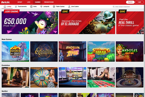 Betclic interface